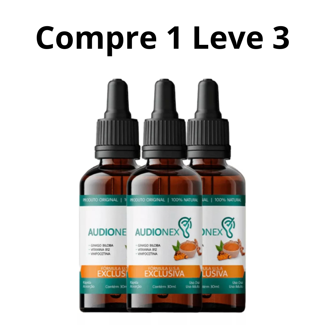 Promoção Compre 1 Leve 2 - Audionex Original 30ml + Brinde