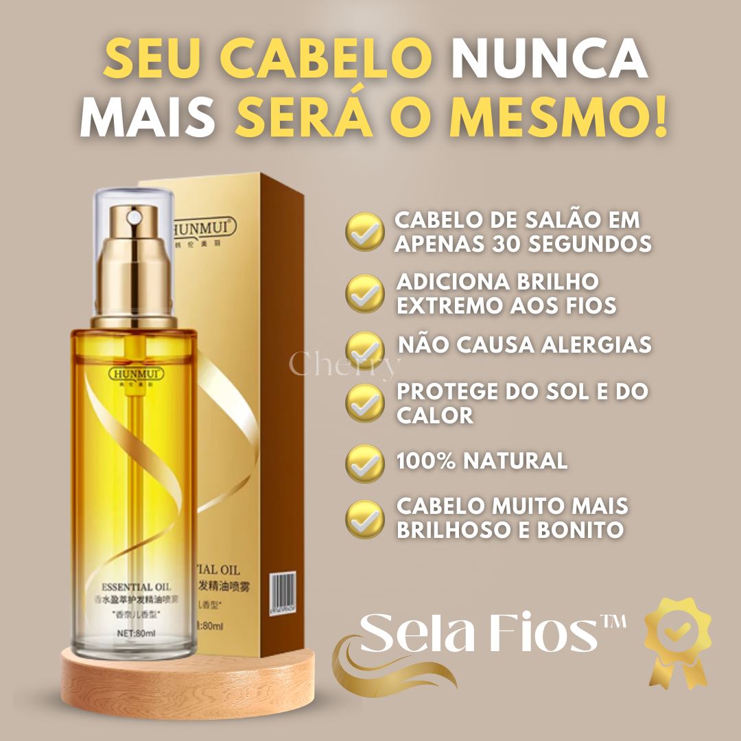 Spray de Cabelo SelaFios 10 em 1 + Brinde Beleza 63 - AntiFrizz Capilar Cherry Modas 