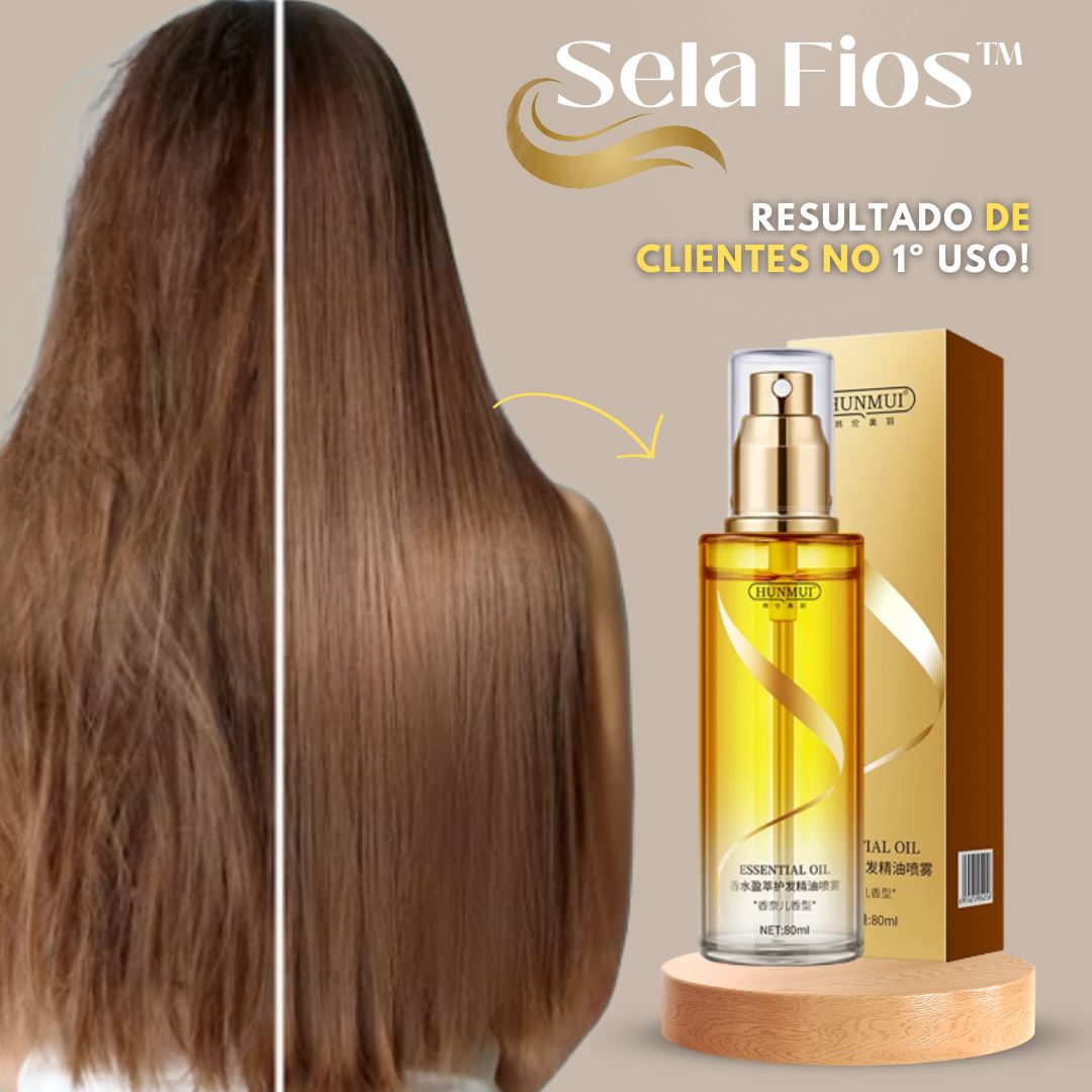 Spray de Cabelo SelaFios 10 em 1 + Brinde Beleza 63 - AntiFrizz Capilar Cherry Modas 